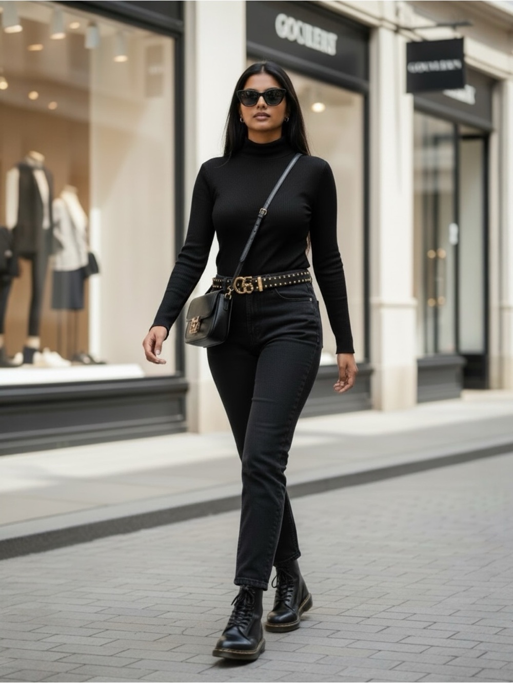 ASOS BLACK MOCK NECK RIBBED SLIGHTLY SHEER LONG SLEEVE SHIRT SIZE US 14
